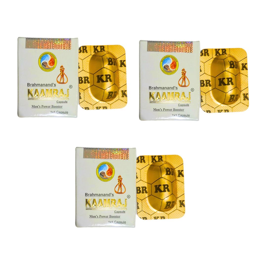 Kamraj Capsule Ayurvedic herbal supplement for men stamina vitality and strength