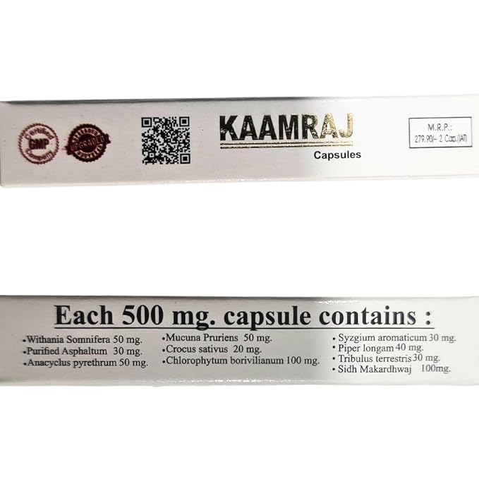 Brahmanands Kaamraj Original capsules for Male Power Booster (Ayurvedic )Pack of 3 Capsules - Image 2