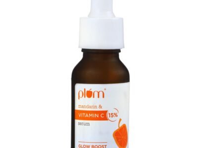 Plum 15% Vitamin C Advanced Serum for Glowing Skin | for Oily, Dry & Combination Skin | Reduce Pigmentation & Dark Spots |with Mandarin | Non-Irritating, Hydrating & Soothing | Men & Women | 20ml