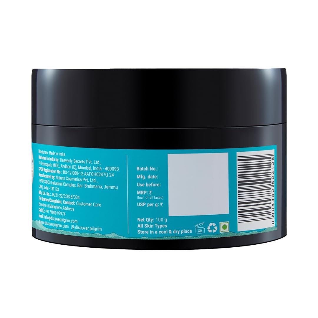 Pilgrim Korean Light Gel Oil Free Hydra Glow Moisturizer Cream 100 g| With Hyaluronic Acids, 3% Niacinamide, Rice Water for 5x Hydration & Instant Glass Skin | Hydrating Gel for All Skin Type - Image 2