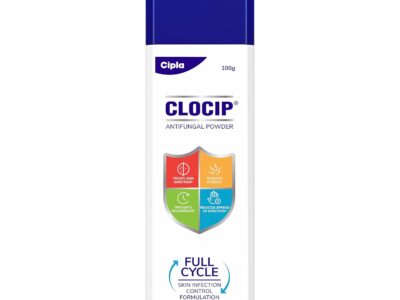 Clocip Anti-Fungal Dusting Powder for Fungal Skin Infections, Itching & Rashes | Antifungal Skin Powder 125 gm