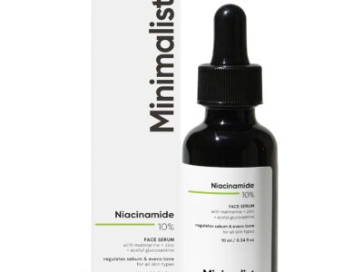 Minimalist 10% Niacinamide Serum with Zinc – Reduces Acne Marks, Controls Oil & Minimizes Pores | Vitamin B3 for Blemish-Free, Clear Skin | For Oily & Acne-Prone Skin (10 ml)