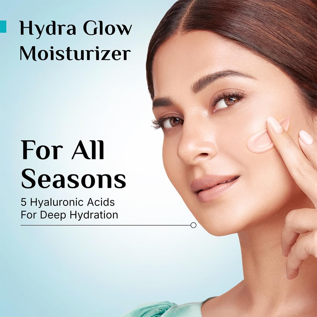 Pilgrim Korean Light Gel Oil Free Hydra Glow Moisturizer Cream 100 g| With Hyaluronic Acids, 3% Niacinamide, Rice Water for 5x Hydration & Instant Glass Skin | Hydrating Gel for All Skin Type - Image 8