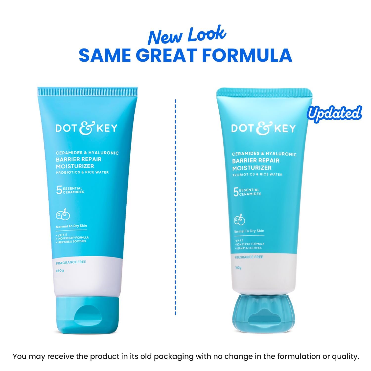 Dot & Key Barrier Repair Moisturizer For Normal, Dry, Combination & Sensitive Skin | 120 Hrs Moisturization, With 5 Ceramides & Hyaluronic | Repairs Damaged Skin Barrier, Non-Comedogenic | 100g - Image 3