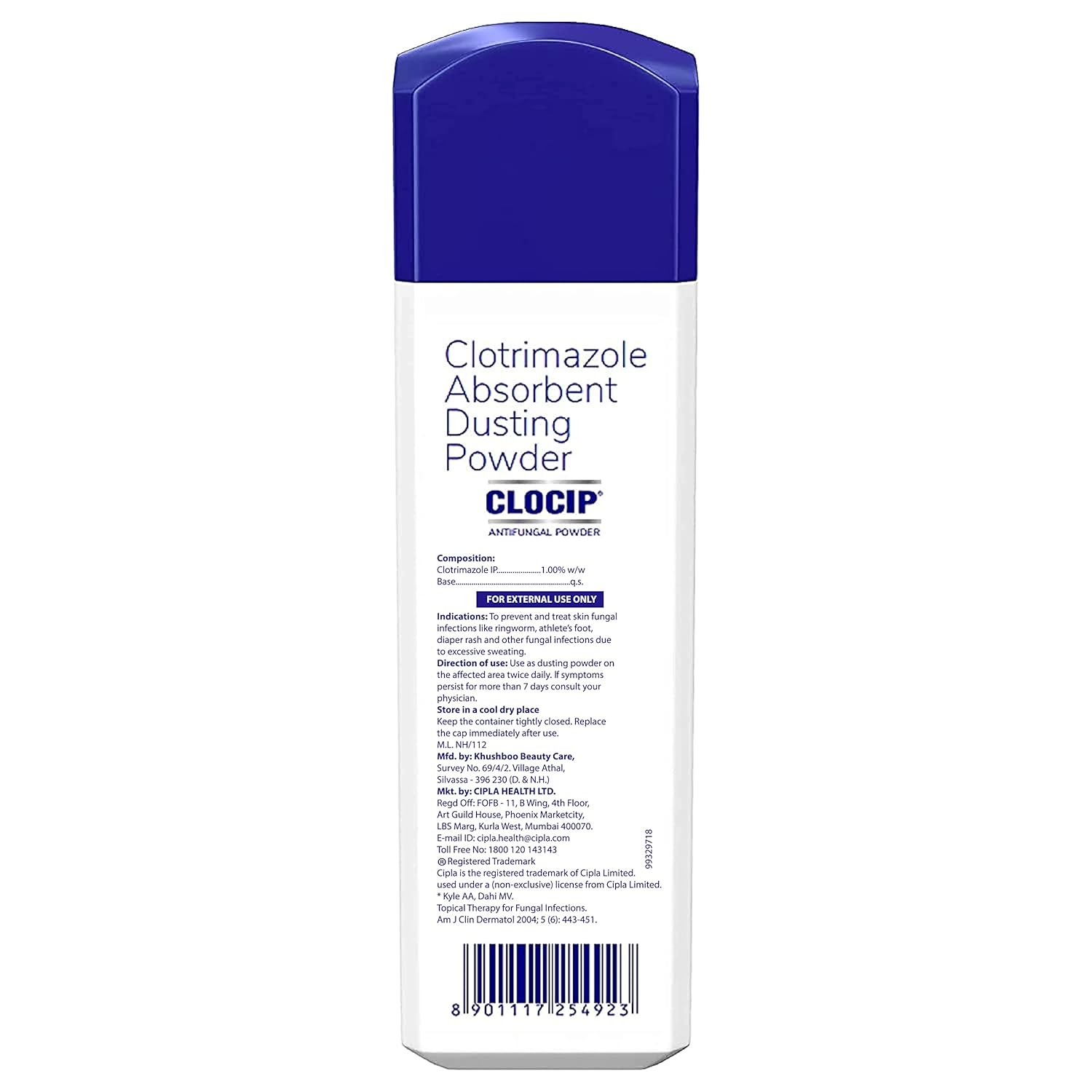 Clocip Anti-Fungal Dusting Powder for Fungal Skin Infections, Itching & Rashes | Antifungal Skin Powder 125 gm - Image 4