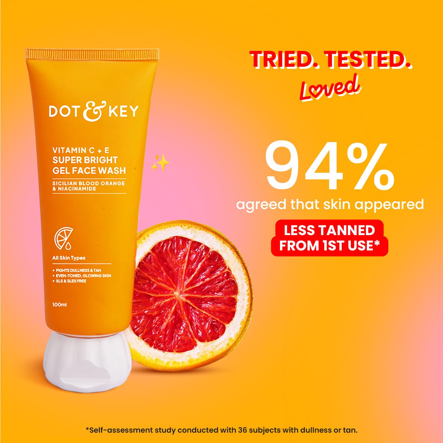 DOT & KEY Vitamin C + E Super Bright Gel Face Wash For Glowing And Brightening Skin | All Skin Types| With Triple Vitamin C| Face Wash For Women & Men|175 Ml - Image 6