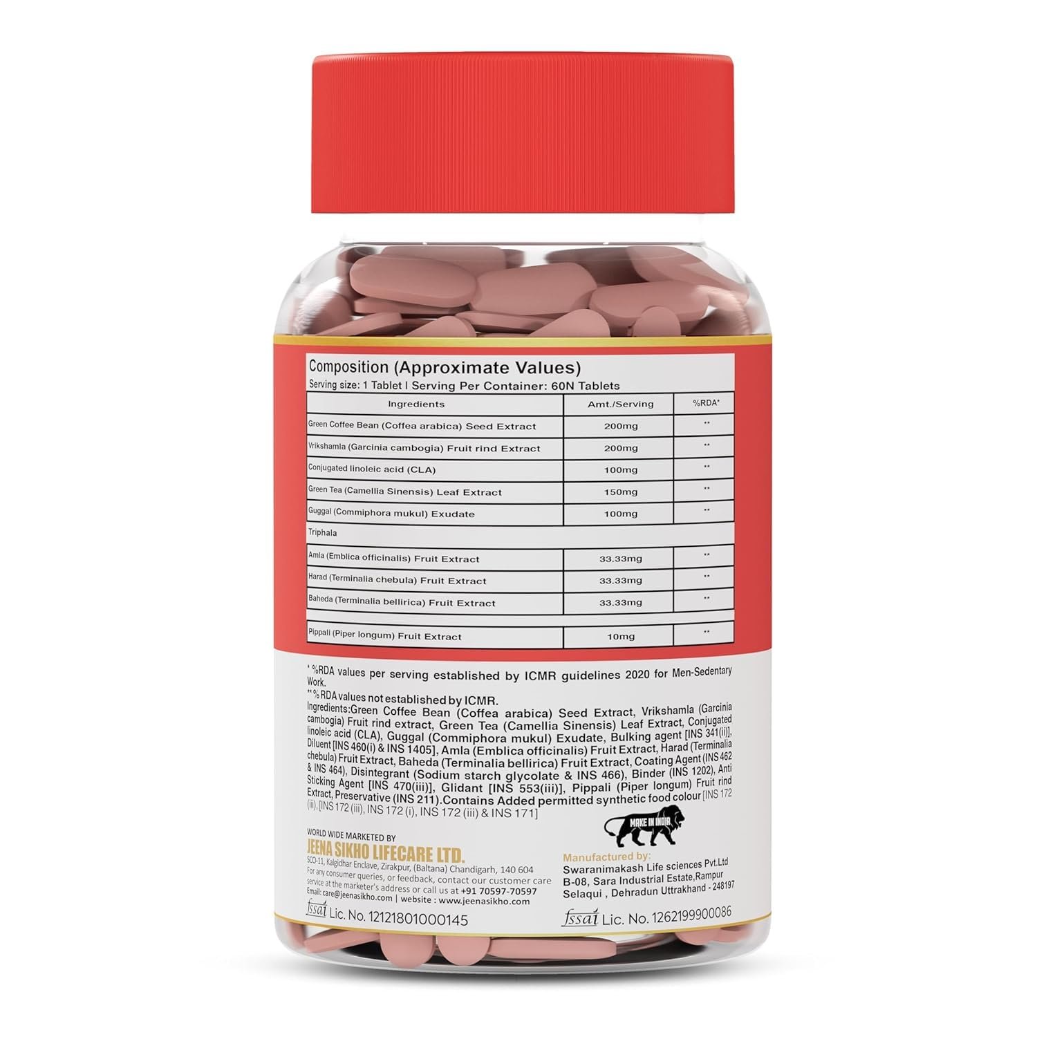 Jeena Sikho Fat Burner Advance Formula, 60 Tablets - Image 2