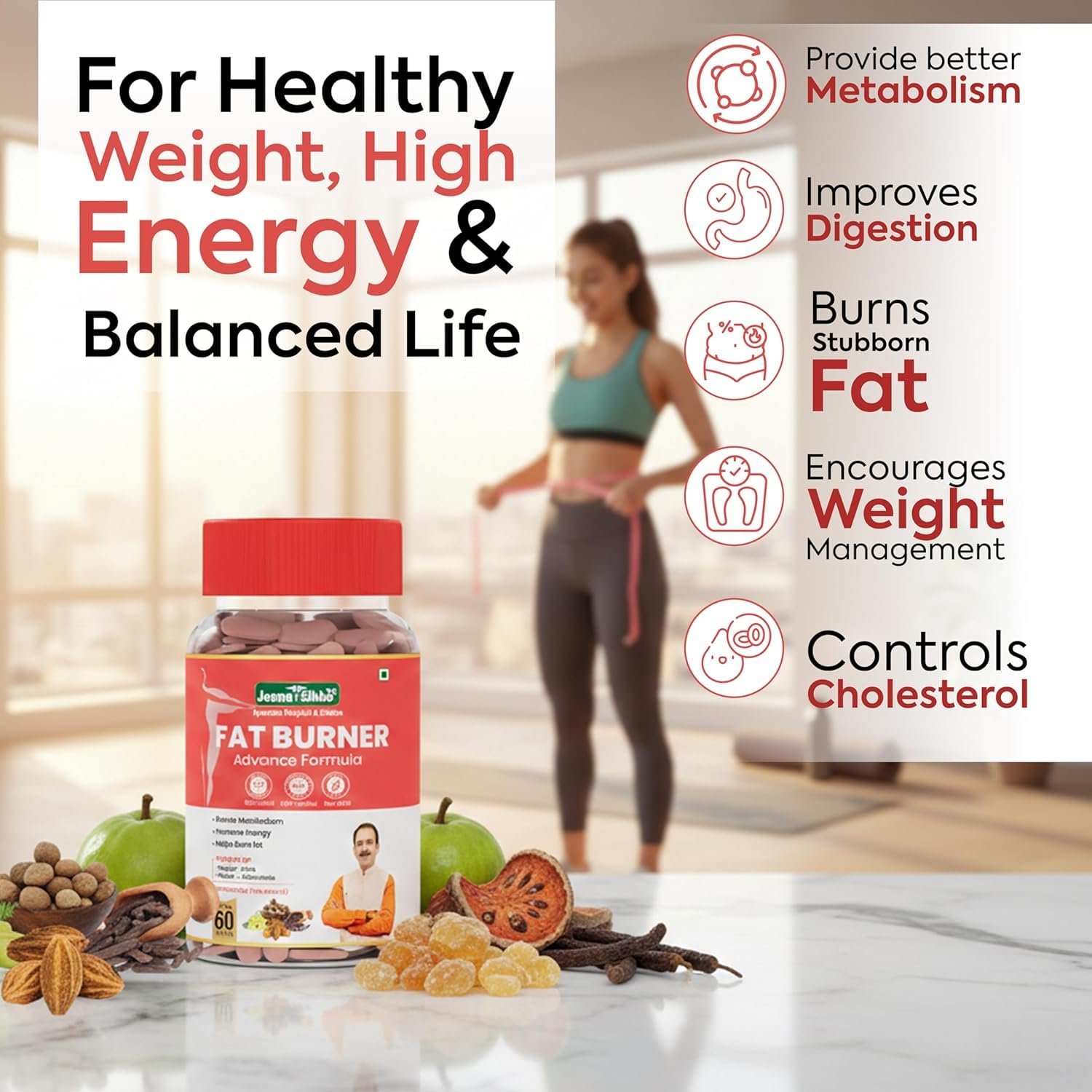 Jeena Sikho Fat Burner Advance Formula, 60 Tablets - Image 5